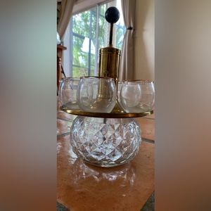 1950’s Working Vintage Park Sherman Liquor Dispenser made of crystal,glass,brass